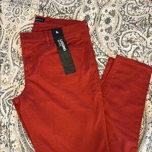 Express Red Mid-Rise Legging Skinny Jeans NWT